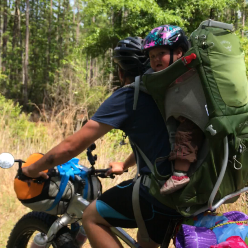 Baby carrier while riding bike sale